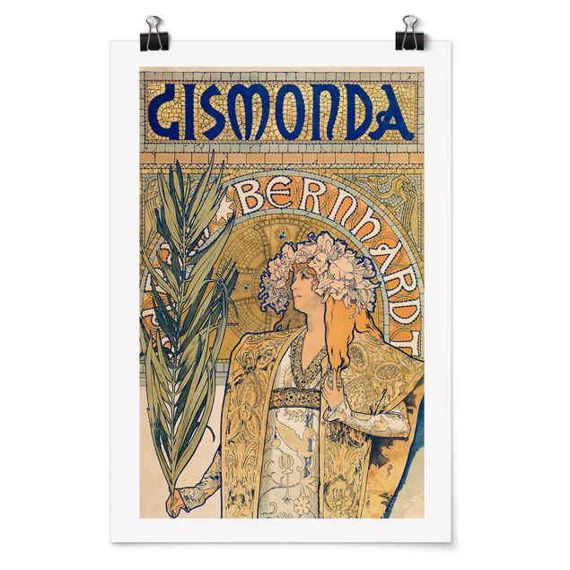 Nowoczesne obrazy Alfons Mucha - Plakat do sztuki Gismonda