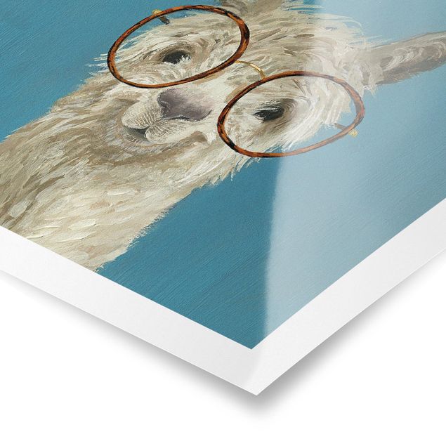 Obrazy zwierzęta Llama w okularach I