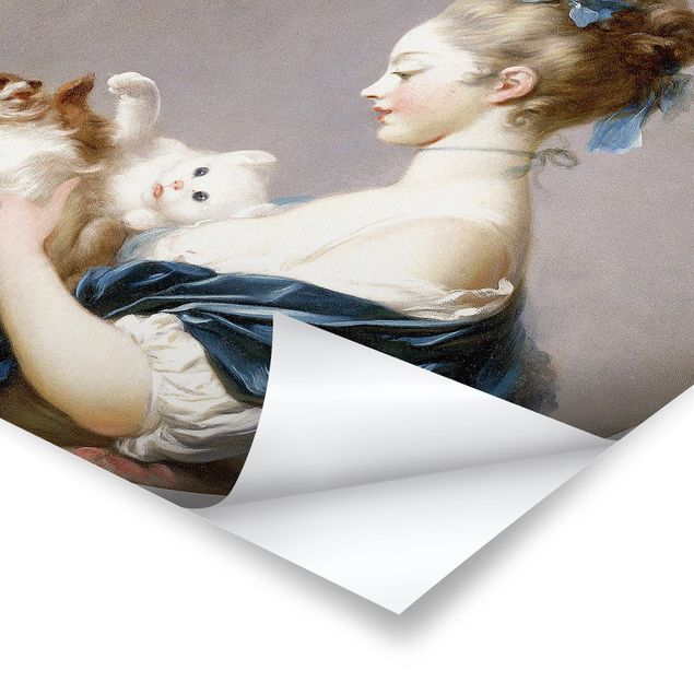 Obrazy artystów Jean Honoré Fragonard - Dziewczyna z psem