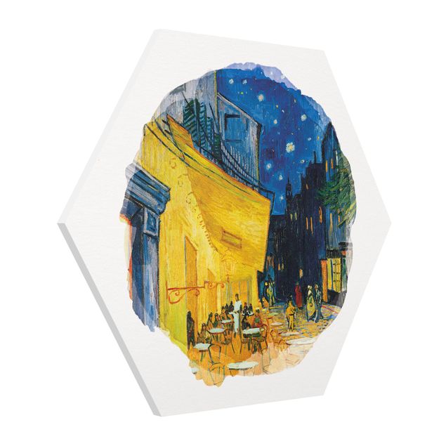 Obrazy impresjonizm Akwarele - Vincent van Gogh - Taras kawiarni w Arles