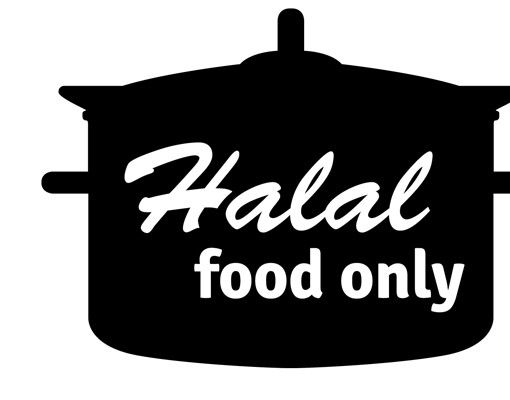 Naklejki na ścianę Nr 1433 Tylko żywność halal