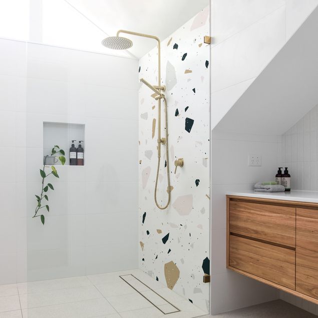 Tylna ścianka prysznicowa - Terrazzo Pattern San Remo