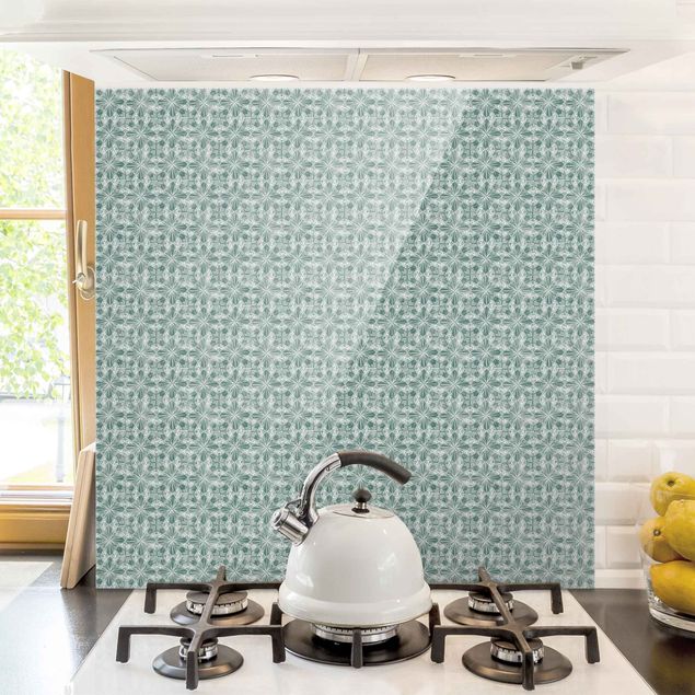 Dekoracja do kuchni Wzór w stylu vintage Płytki geometryczne