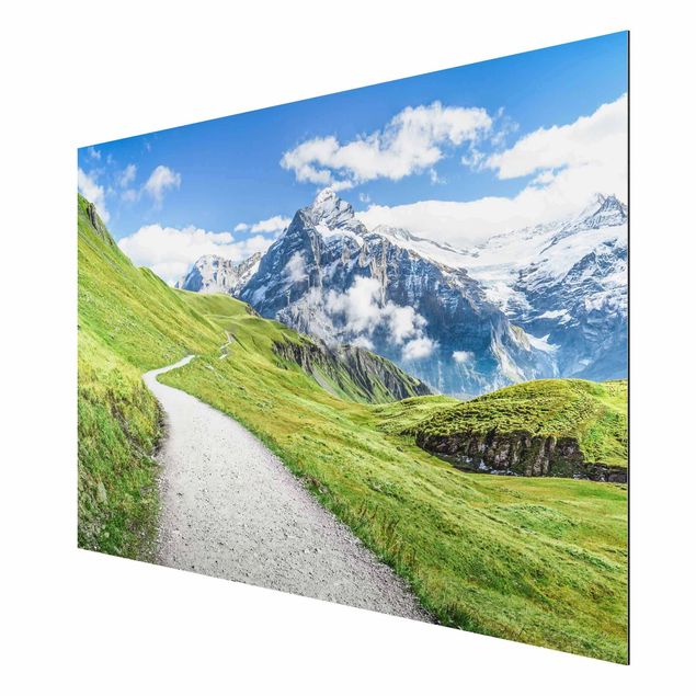 Obrazy do salonu nowoczesne Grindelwald Panorama