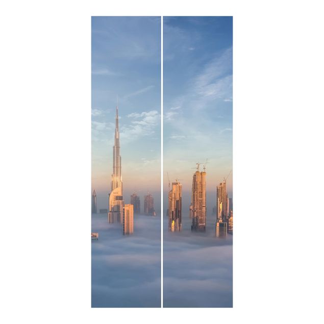 żaluzje panelowe Dubaj ponad chmurami