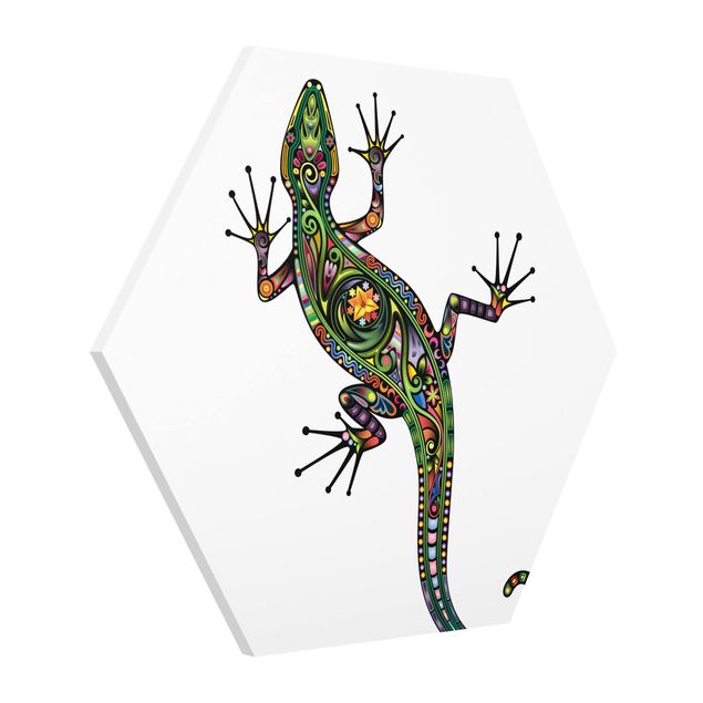 Obrazy nowoczesne Wzór gekona