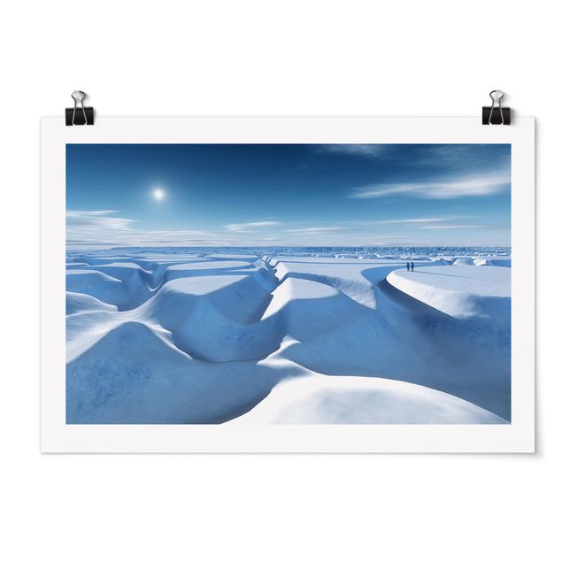 Obrazy krajobraz Bieg po lodowcu