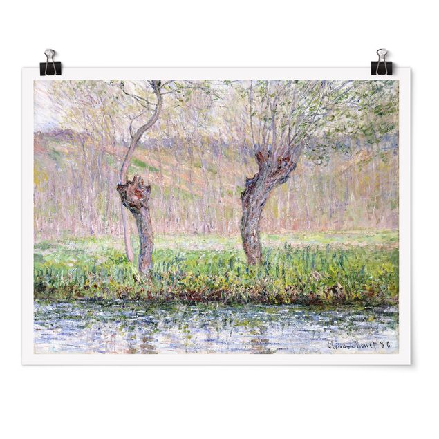 Obrazy impresjonizm Claude Monet - Drzewa wierzbowe na wiosnę