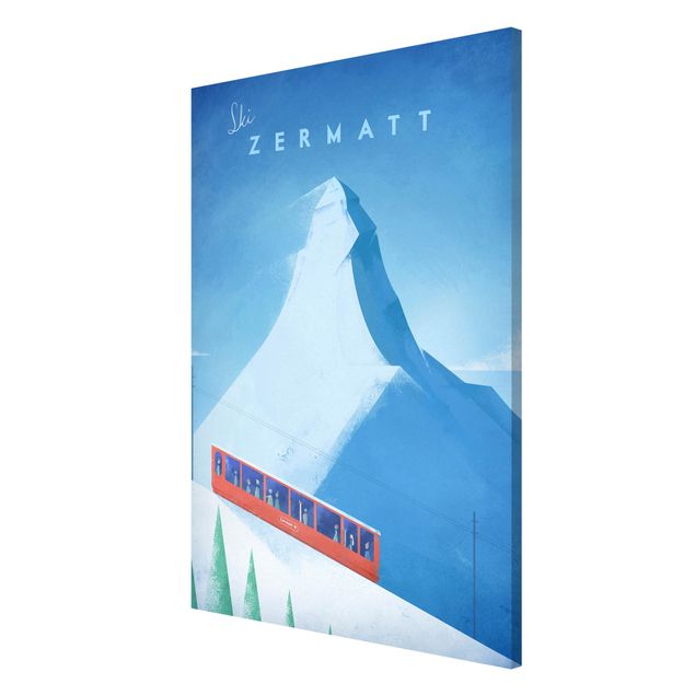 Nowoczesne obrazy do salonu Plakat podróżniczy - Zermatt