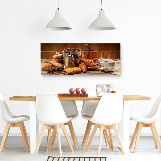 Obrazy z drewna Stół śniadaniowy