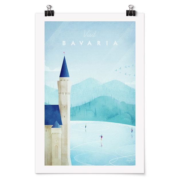 Obrazy retro Plakat podróżniczy - Bawaria