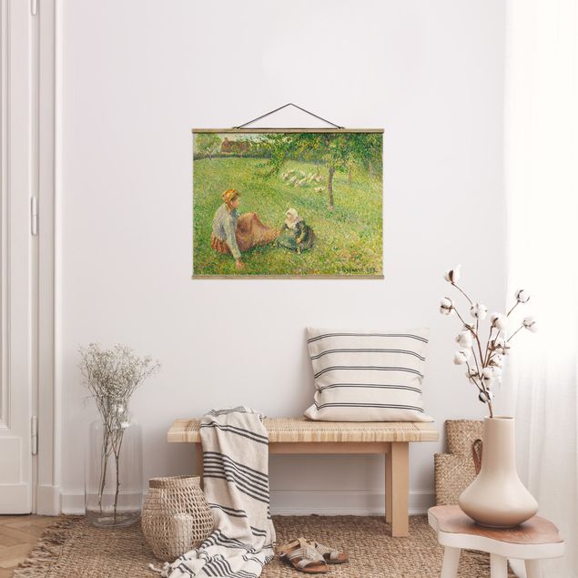 Obrazy do salonu nowoczesne Camille Pissarro - Pasterz gęsi