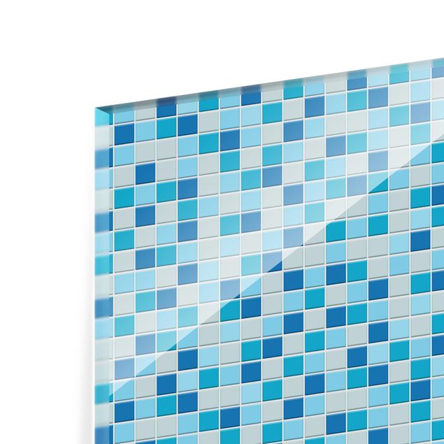 Panel szklany do kuchni - Płytki mozaikowe Dźwięk morza
