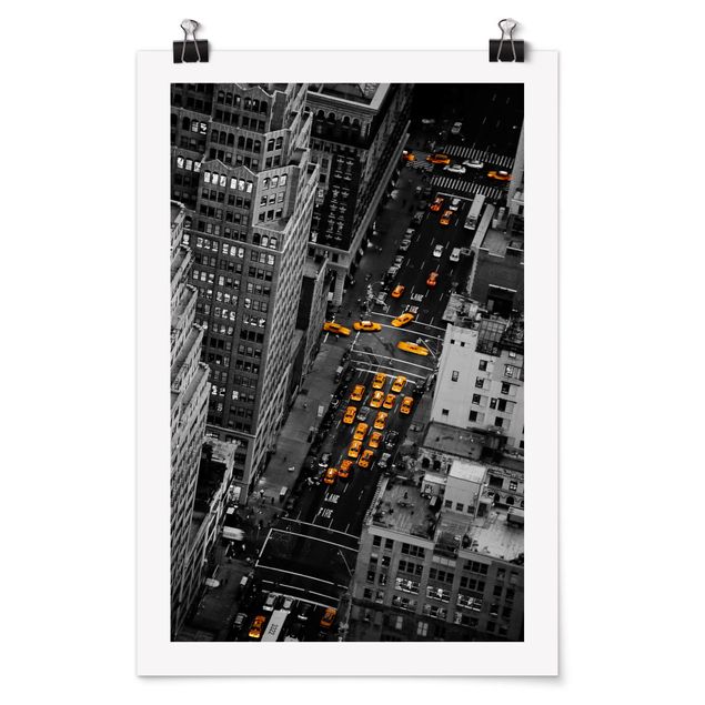 Nowy Jork obrazy Światła taksówki Manhattan