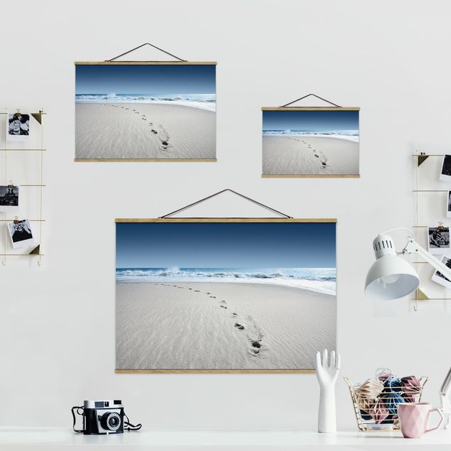 Obrazy plaża Ścieżki na piasku