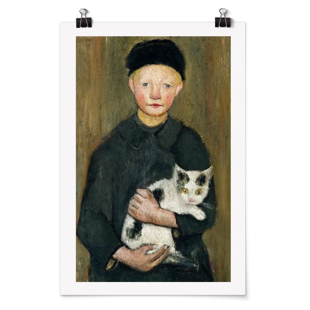 Obrazy nowoczesny Paula Modersohn-Becker - Chłopiec z kotem