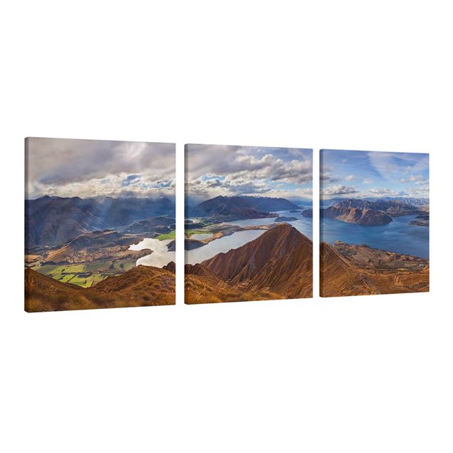 Góry obraz Roys Peak w Nowej Zelandii
