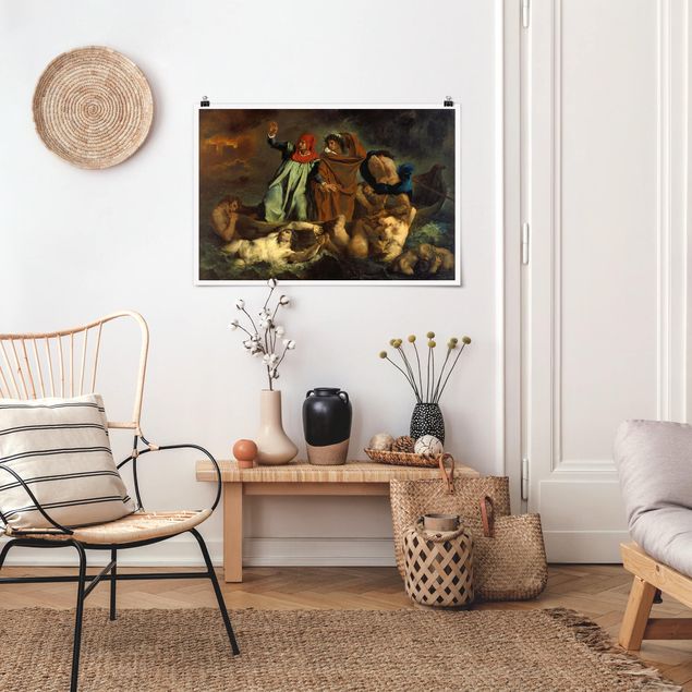 Obrazy nowoczesne Eugène Delacroix - Dante i Wergiliusz w piekle