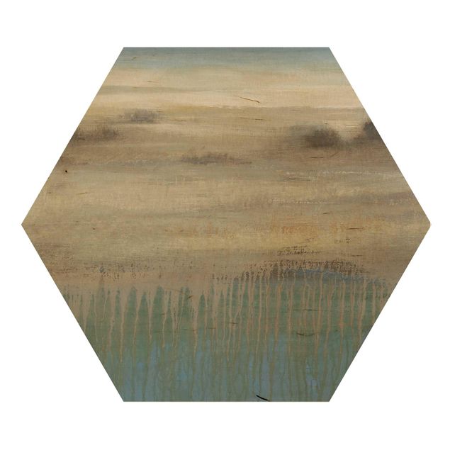 Obraz heksagonalny z drewna - Docel