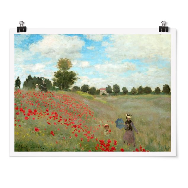 Obrazy nowoczesne Claude Monet - Pole maków w pobliżu Argenteuil
