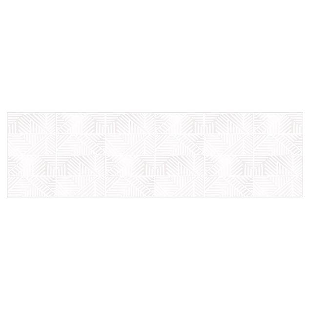 Panel ścienny do kuchni - Stempel z wzorem linii w kolorze białym