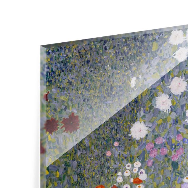 Panel szklany do kuchni - Gustav Klimt - Ogród chłopski