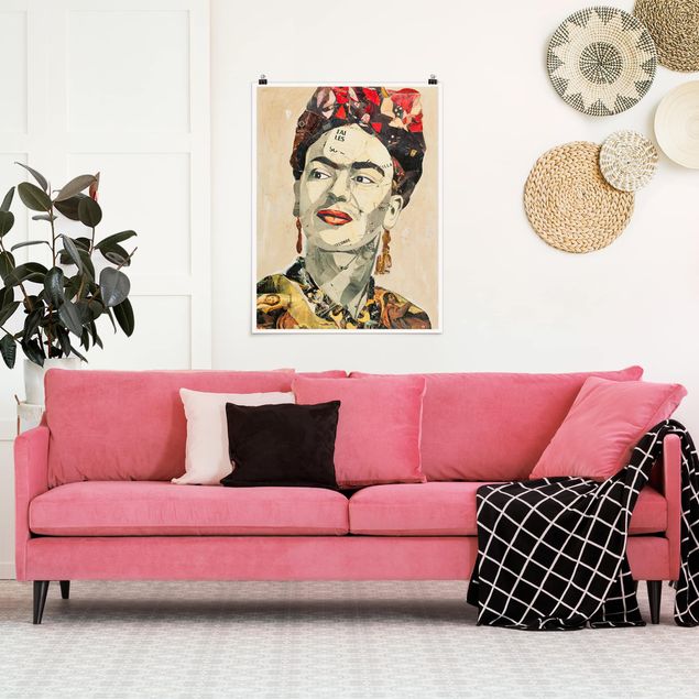 Obrazy do salonu Frida Kahlo - kolaż Nr 2