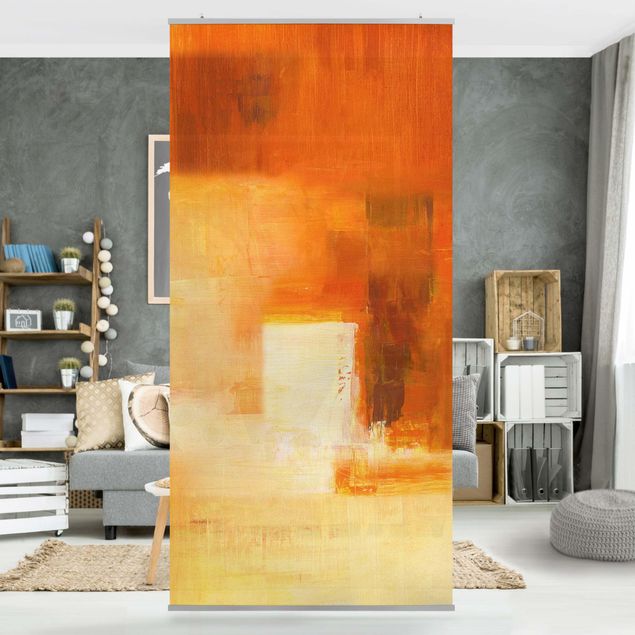 Tekstylia domowe Petra Schüßler - Kompozycja w kolorach pomarańczowym i brązowym 03