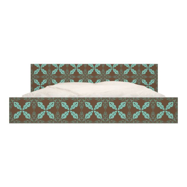 Okleina meblowa IKEA - Malm łóżko 180x200cm - Ornament marokański