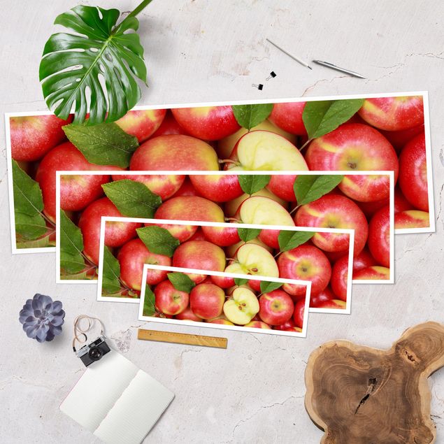Plakat - soczyste jabłka