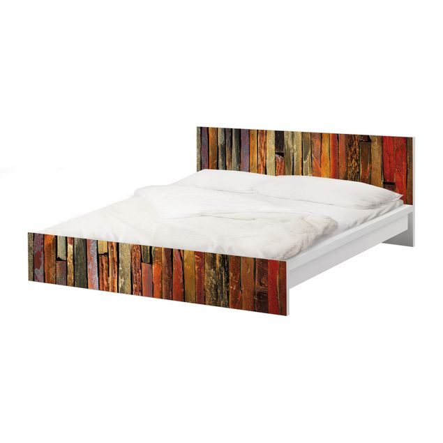 Okleina meblowa IKEA - Malm łóżko 160x200cm - Stos desek