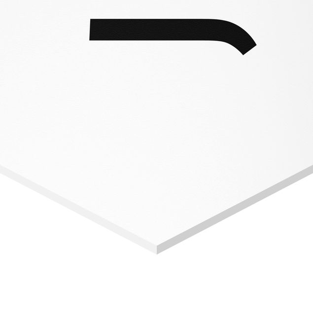 Obraz heksagonalny z Forex - Biała litera J