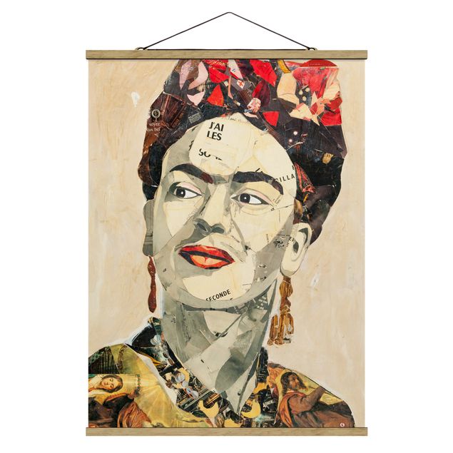 Obrazy portret Frida Kahlo - kolaż Nr 2