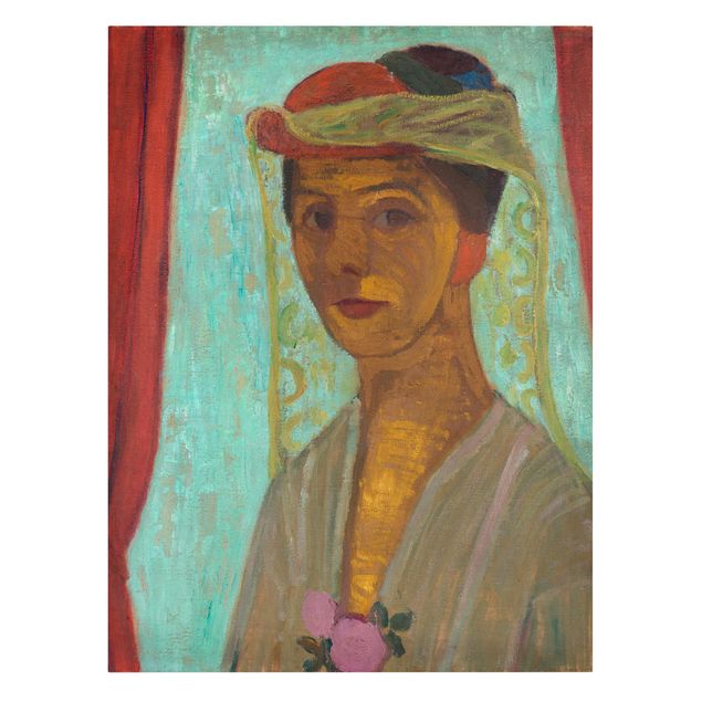 Obrazy portret Paula Modersohn-Becker - Autoportret w kapeluszu