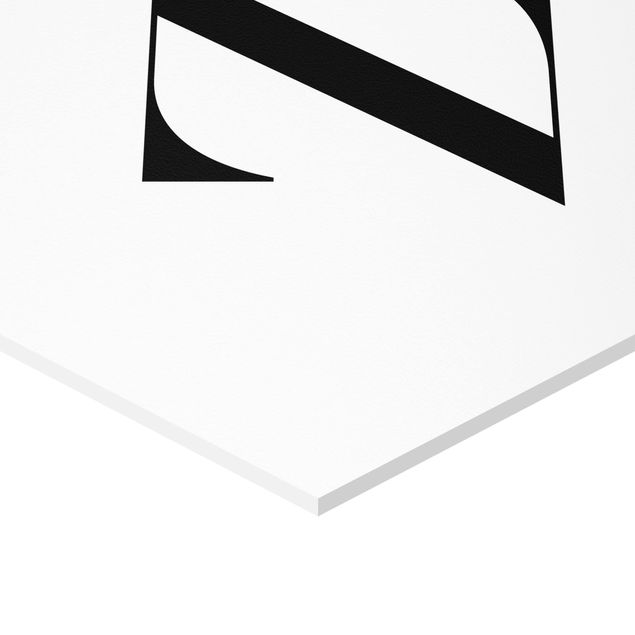 Obraz heksagonalny z Forex - Biała litera Szeryf Z