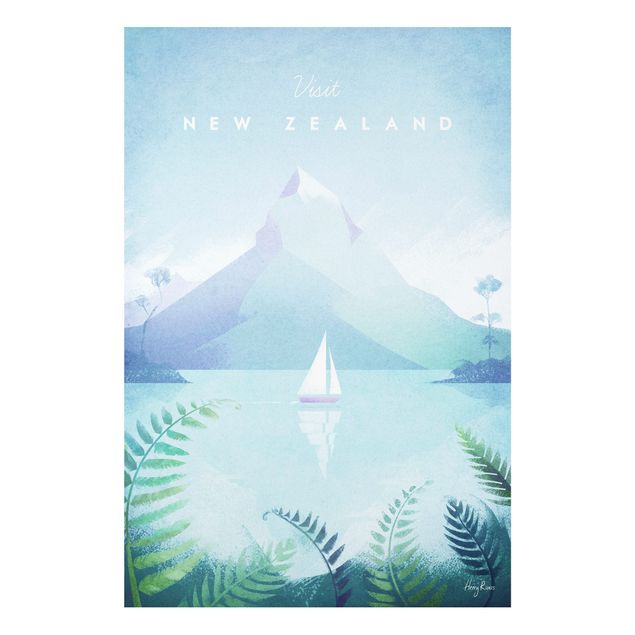 Dekoracja do kuchni Plakat podróżniczy - Nowa Zelandia