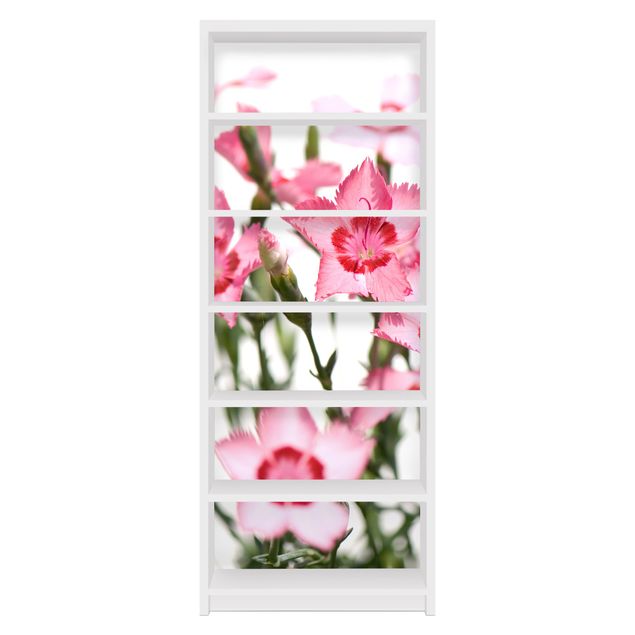 Okleina meblowa IKEA - Billy regał - Różowe kwiaty