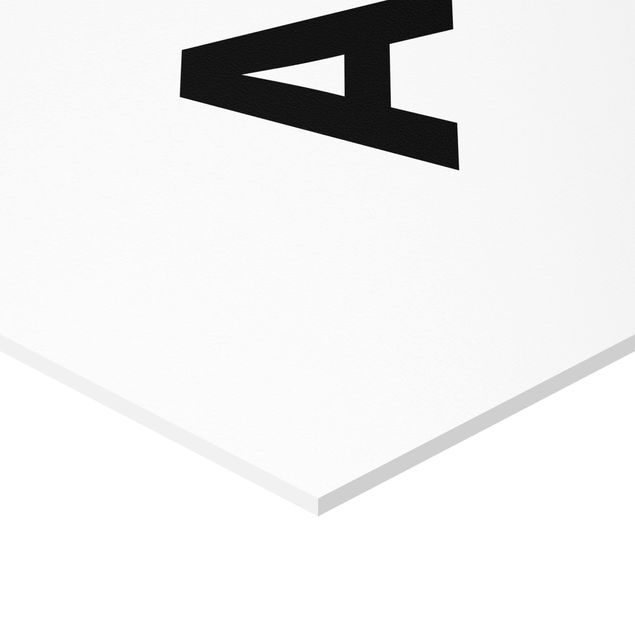 Obraz heksagonalny z Forex - Biała litera A
