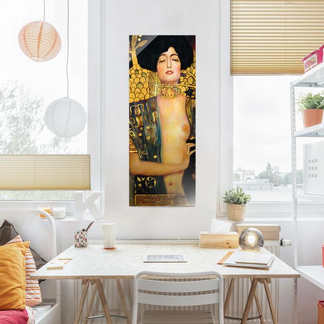 Obrazy na szkle erotyka Gustav Klimt - Judyta I