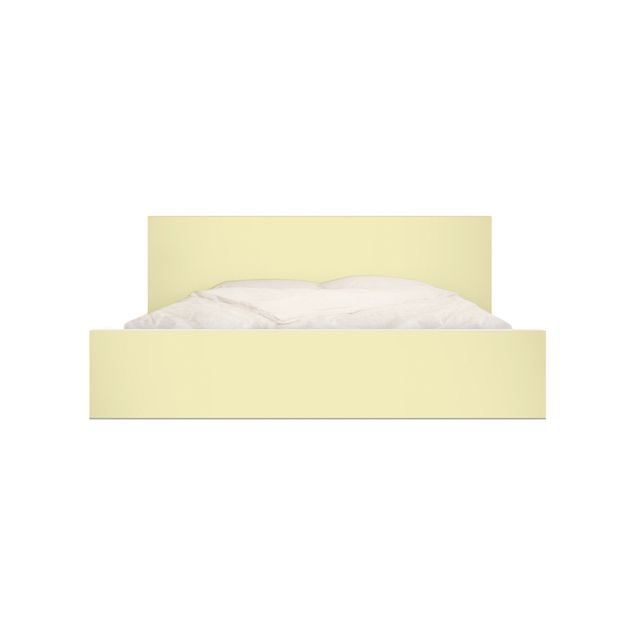 Okleina meblowa IKEA - Malm łóżko 140x200cm - Kolor kremowy