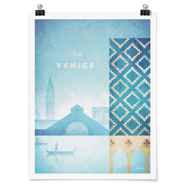 Obrazy retro Plakat podróżniczy - Wenecja