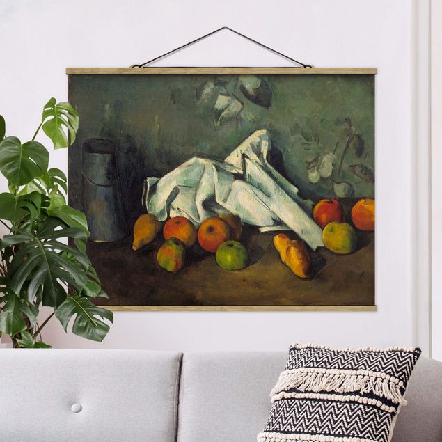 Obrazy owoc Paul Cézanne - Puszka na mleko i jabłka