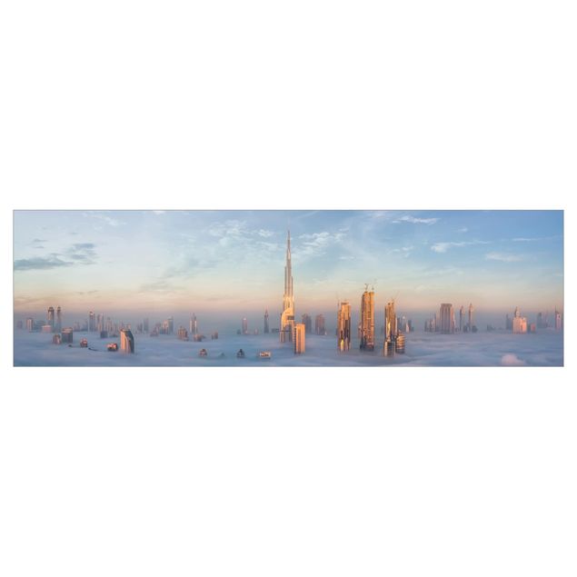 Panel ścienny do kuchni - Dubaj ponad chmurami