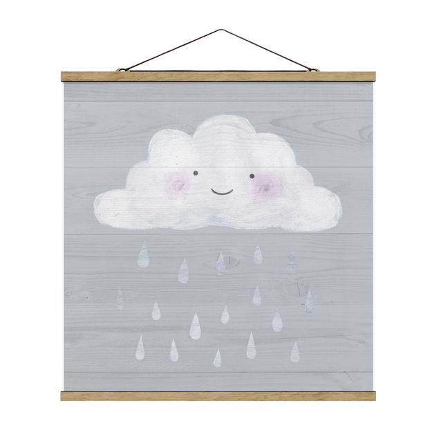 Obrazy miłość Chmura z kroplami srebrnego deszczu