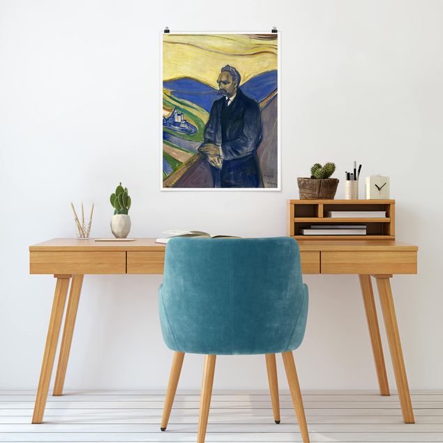 Obrazy do salonu nowoczesne Edvard Munch - Portret Nietzschego