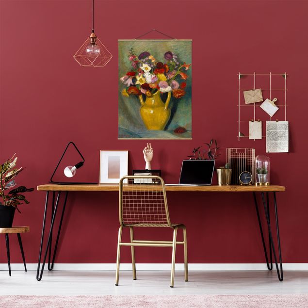 Obrazy do salonu Otto Modersohn - Kolorowy bukiet kwiatów