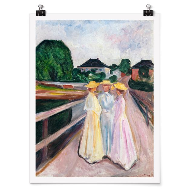 Nowoczesne obrazy Edvard Munch - Trzy dziewczynki