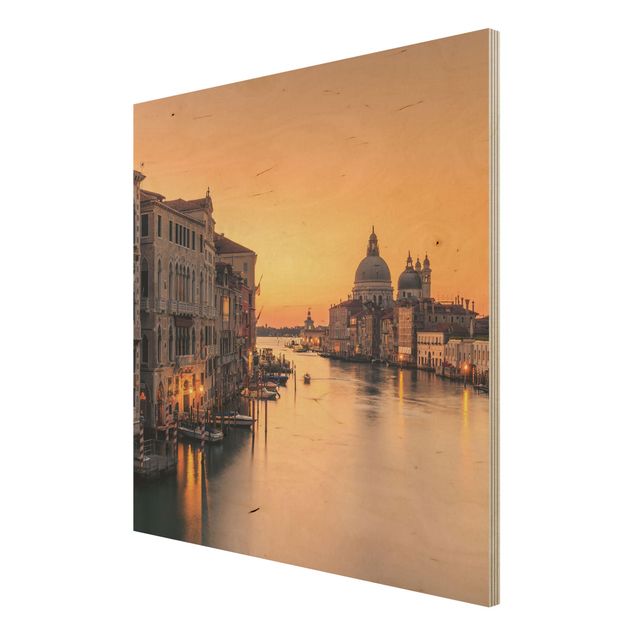 Obrazy z drewna Złota Wenecja