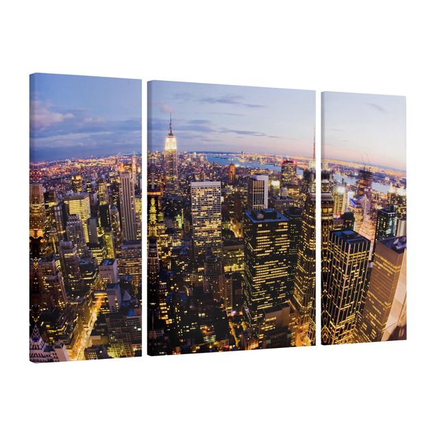 Obrazy Nowy Jork Nocna panorama Nowego Jorku