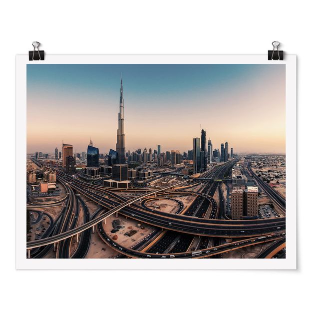 Obrazy nowoczesny Wieczorna atmosfera w Dubaju